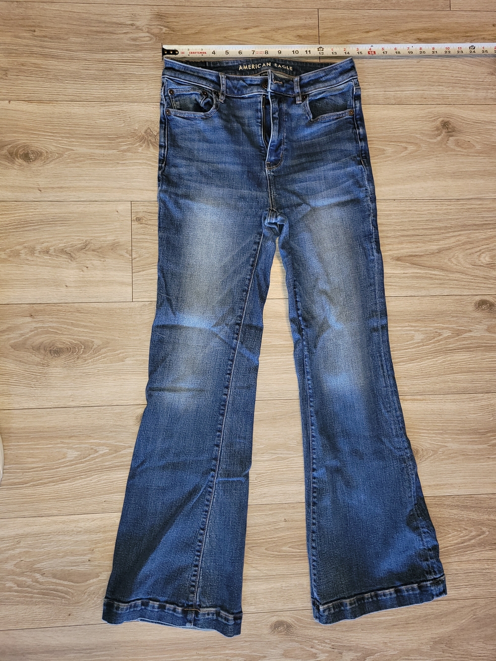 American Eagle Outfitters Women's Blue Flare Jeans 6R
